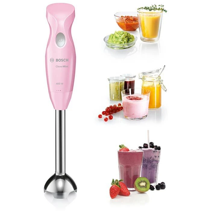 Bosch Stabmixer MSM2410K, CleverMixx Fun, Edelstahl, 400 Watt, Gentle Pink 5 Bosch Stabmixer MSM2410K, CleverMixx Fun, Edelstahl, 400 Watt, Gentle Pink – Bild 5