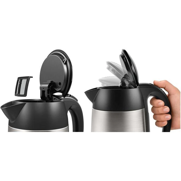 Bosch Wasserkocher DesignLine TWK3P420, 1,7 L, 2400 W, Edelstahl, Silber 2 Bosch Wasserkocher DesignLine TWK3P420, 1,7 L, 2400 W, Edelstahl, Silber – Bild 2