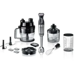 Bosch Stabmixer MS8CM61X1 MaxoMixx, Set, Edelstahl, 1000 Watt, Silber / Schwarz