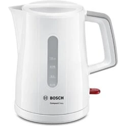 Bosch Wasserkocher CompactClass TWK3A051, 1,0 Liter, 2400 Watt, Kunststoff, Weiß