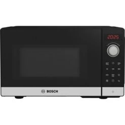 Bosch Mikrowelle Serie 2, FEL023MS2, Mit Grill, 800 Watt, Grill 1000 W, 20 Liter, Schwarz