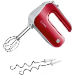 Bosch MFQ40303 Handmixer Styline Colour, 500 Watt, Rot / Silber, Mit FineCreamer