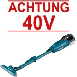 Makita Staubsauger CL001GZ02, Beutellos, Sologerät 40 V, 128 Min. Laufzeit (4Ah)