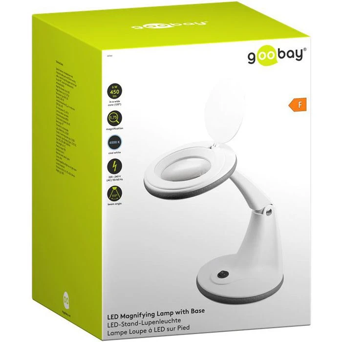 Goobay Lupenleuchte 60366 SMD LED, 3 Dioptrien, Linse 100 Mm, Mit Standfuß 7 Goobay Lupenleuchte 60366 SMD LED, 3 Dioptrien, Linse 100 Mm, Mit Standfuß – Bild 7