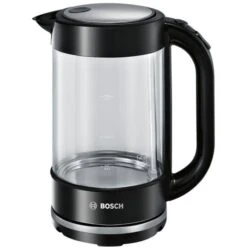 Bosch Wasserkocher TWK70B03, 1,7 Liter, 2400 Watt, Glas, Transparent