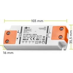 Goobay LED-Treiber DC 24 V, Bis 15 Watt, 625 MA 6 Goobay LED-Treiber DC 24 V, Bis 15 Watt, 625 MA -Haushaltsgegenstände Verkauf 22bc397aafeccfeb21e3d40a795eae06c7709b19 led transformator goobay dc 24 v