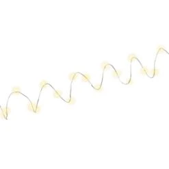 Goobay Lichterkette 20 LEDs, Innen, Warmweiß, Mit Timer, Batteriebetrieb, 1,05 M