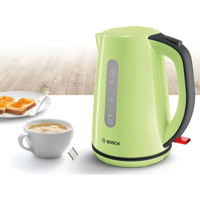 Bosch Wasserkocher TWK7506, 1,7 Liter, 2200 W, Kunststoff, Matchagrün 2 Bosch Wasserkocher TWK7506, 1,7 Liter, 2200 W, Kunststoff, Matchagrün – Bild 2
