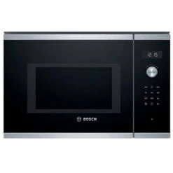 Bosch Mikrowelle BEL554MS0, Mit Grill, 900 W, Einbaumikrowelle, 25L, Silber / Schwarz