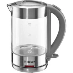 Bosch TWK7090B, 1,7 L, 2200 W, Glas, Transparent, Wasserkocher