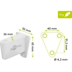 Goobay Wandhalterung Weiß, Für FixPOINT Lupenleuchten Mit Gelenkarm -Haushaltsgegenstände Verkauf 60da35ef10241e6bbd9b5173b1417720bed8cf60 wandhalterung goobay