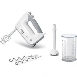 Bosch Ergomixx MFQ36440 Handmixer, 450 Watt, Weiß / Grau, Inkl. Mixfuß Und Mixbecher