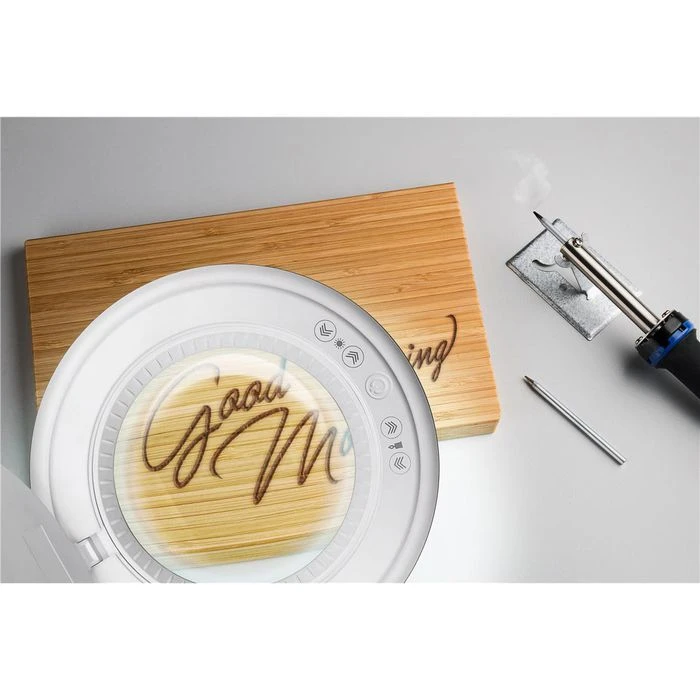 Goobay Lupenleuchte LED 6 Lichtfarben, 3 Dioptrien, Linse 127 Mm, Dimmbar, Tischklemme 8 Goobay Lupenleuchte LED 6 Lichtfarben, 3 Dioptrien, Linse 127 Mm, Dimmbar, Tischklemme – Bild 8