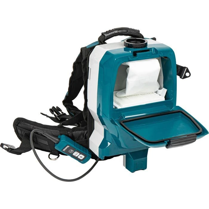Makita Rucksacksauger DVC261ZX15, Türkis, Akku Rucksackstaubsauger, 2 X 18 Volt 4 Makita Rucksacksauger DVC261ZX15, Türkis, Akku Rucksackstaubsauger, 2 X 18 Volt – Bild 4