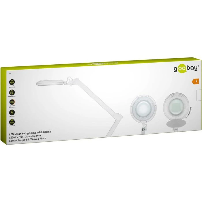 Goobay Lupenleuchte LED 6 Lichtfarben, 3 Dioptrien, Linse 127 Mm, Dimmbar, Tischklemme 7 Goobay Lupenleuchte LED 6 Lichtfarben, 3 Dioptrien, Linse 127 Mm, Dimmbar, Tischklemme – Bild 7