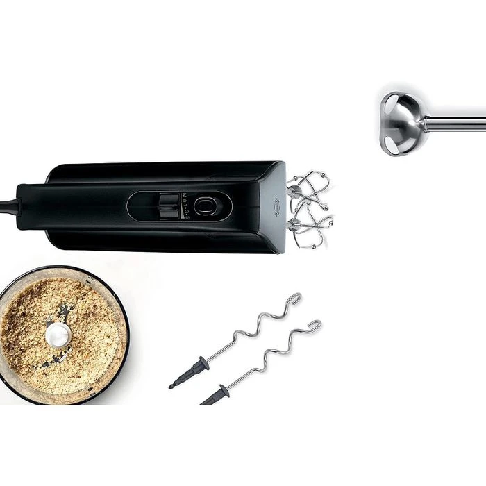 Bosch Handmixer MFQ4980B, Set, 850 Watt, Schwarz, Mixfuß, Mixbecher, Zerkleinerer 5 Bosch Handmixer MFQ4980B, Set, 850 Watt, Schwarz, Mixfuß, Mixbecher, Zerkleinerer – Bild 5