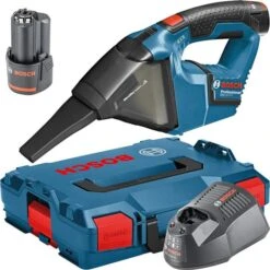 Bosch Handstaubsauger GAS 12V Professional, Beutellos, Akku 12 V / 3 Ah