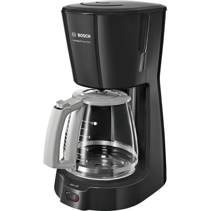 Bosch Kaffeemaschine CompactClass Extra, TKA3A033, Kunststoff, Mit Glaskanne, 15 Tassen, Schwarz 1 Bosch Kaffeemaschine CompactClass Extra, TKA3A033, Kunststoff, Mit Glaskanne, 15 Tassen, Schwarz