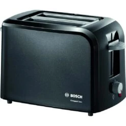 Bosch Toaster CompactClass TAT3A013, 2 Scheiben, 980 Watt, Schwarz