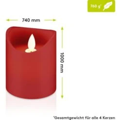 Goobay LED-Kerze Echtwachs Rot, 10 X 7,5 Cm (HxØ), Mit Pendeldocht, 4er Set 13 Goobay LED-Kerze Echtwachs Rot, 10 X 7,5 Cm (HxØ), Mit Pendeldocht, 4er Set -Haushaltsgegenstände Verkauf ab9a66f0b27540f2ee8074d5d19d062beffa45a9 led kerze goobay echtwachs rot