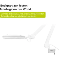 Goobay Wandhalterung Weiß, Für FixPOINT Lupenleuchten Mit Gelenkarm -Haushaltsgegenstände Verkauf b0a0210044d8d8ff6c7a1f31ac0d4193618c09ab wandhalterung goobay