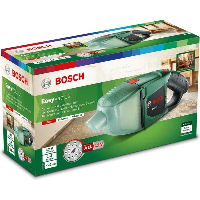 Bosch Staubsauger EasyVac 12, 06033D0001, Beutellos, Akku 12 V / 2,5 Ah, 22 Min. Laufzeit 3 Bosch Staubsauger EasyVac 12, 06033D0001, Beutellos, Akku 12 V / 2,5 Ah, 22 Min. Laufzeit – Bild 3