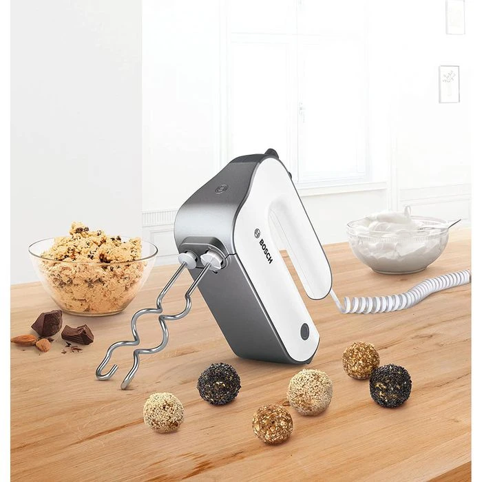 Bosch Handmixer MFQ49300, 850 Watt, Weiß / Anthrazit, Mit FineCreamer 2 Bosch Handmixer MFQ49300, 850 Watt, Weiß / Anthrazit, Mit FineCreamer – Bild 2