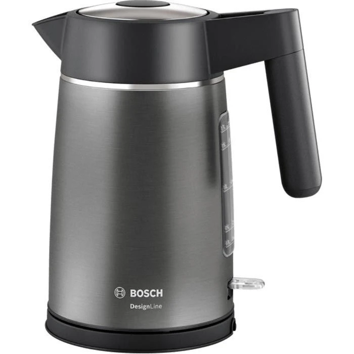 Bosch Wasserkocher DesignLine TWK5P475, 1,7 Liter, 2200 Watt, Edelstahl, Grau 1 Bosch Wasserkocher DesignLine TWK5P475, 1,7 Liter, 2200 Watt, Edelstahl, Grau