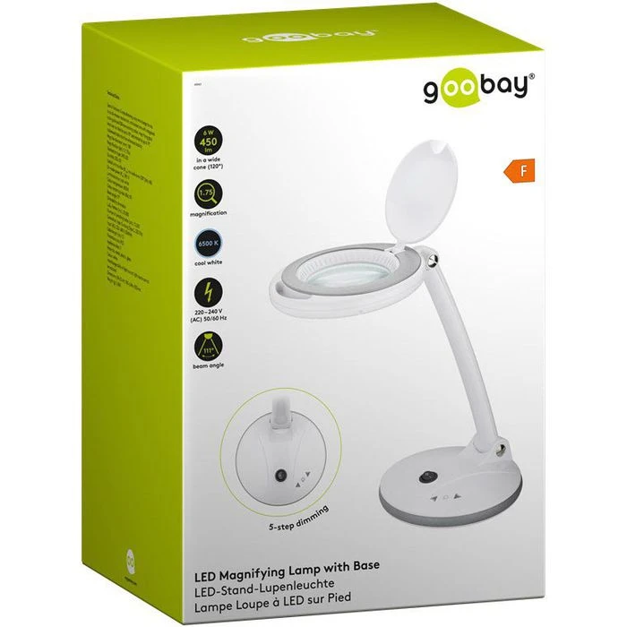 Goobay Lupenleuchte 60363 LED, 3 Dioptrien, Linse 100 Mm, Mit Standfuß 7 Goobay Lupenleuchte 60363 LED, 3 Dioptrien, Linse 100 Mm, Mit Standfuß – Bild 7