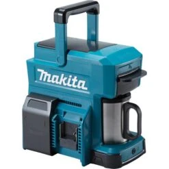 Makita DCM501Z, Akku 18V, Kunststoff, Blau-schwarz, Für 4 Tassen, Kaffeemaschine