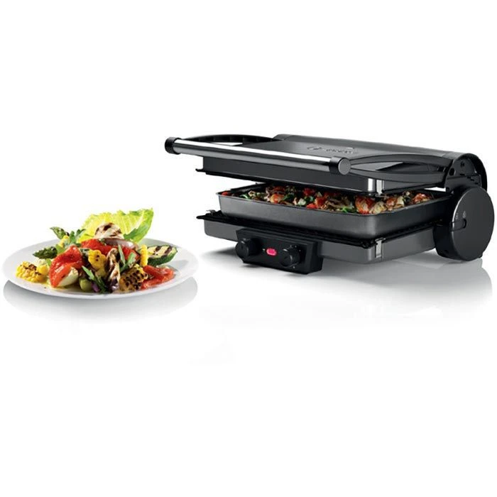 Bosch Elektrogrill TCG4215, Kontaktgrill, 2000 Watt, Grillplatten Gerillt Und Glatt 2 Bosch Elektrogrill TCG4215, Kontaktgrill, 2000 Watt, Grillplatten Gerillt Und Glatt – Bild 2