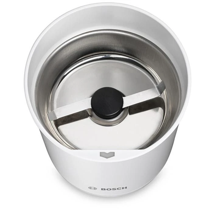 Bosch Kaffeemühle TSM6A011W, Elektrisch, Weiß, Edelstahl-Schlagmesser, Füllmenge 75g 6 Bosch Kaffeemühle TSM6A011W, Elektrisch, Weiß, Edelstahl-Schlagmesser, Füllmenge 75g – Bild 6