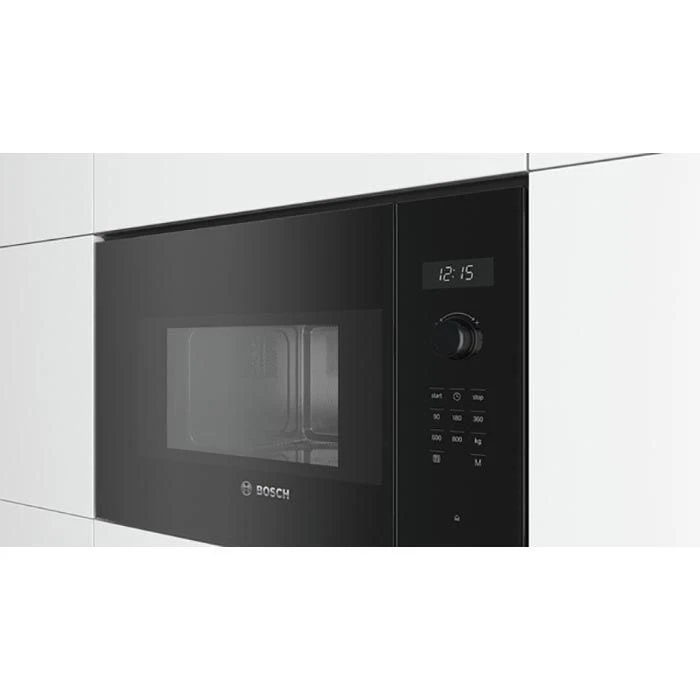 Bosch Mikrowelle BFL524MB0, 800 W, Einbaumikrowelle, Garraum 20L, Schwarz 2 Bosch Mikrowelle BFL524MB0, 800 W, Einbaumikrowelle, Garraum 20L, Schwarz – Bild 2