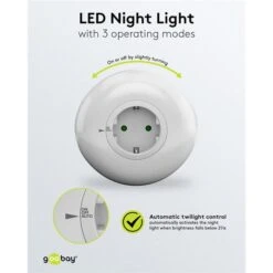 Goobay Nachtlicht LED Weiß, Steckdose, Lichtsensor 14 Goobay Nachtlicht LED Weiß, Steckdose, Lichtsensor -Haushaltsgegenstände Verkauf ded228ed5c9a660ad3e5ec54627cb9a376626034 nachtlicht goobay led weiss
