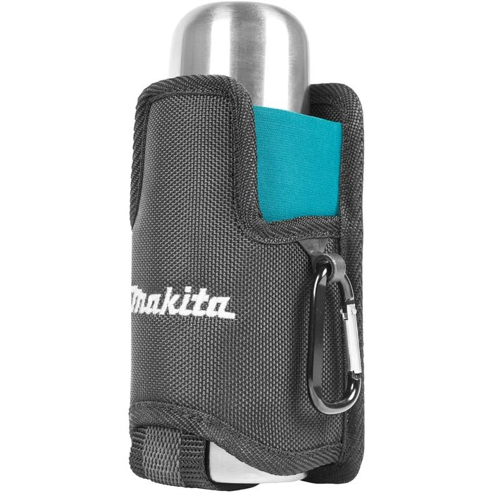 Makita Thermosflasche E-15562, Edelstahl, Isolierflasche Inkl. Gürteltasche, Silber, 0,33 L 1 Makita Thermosflasche E-15562, Edelstahl, Isolierflasche Inkl. Gürteltasche, Silber, 0,33 L