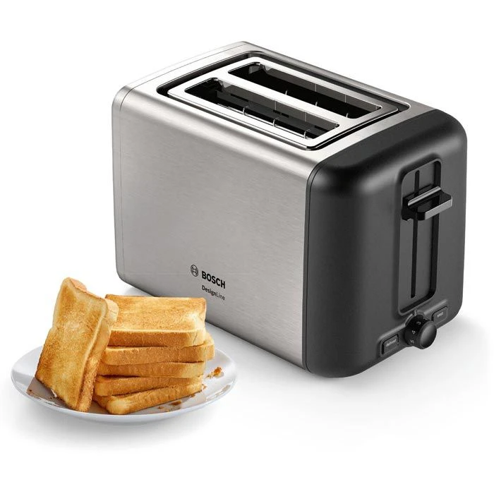 Bosch Toaster DesignLine TAT3P420DE, 2 Scheiben, 970 Watt, Silber 5 Bosch Toaster DesignLine TAT3P420DE, 2 Scheiben, 970 Watt, Silber – Bild 5