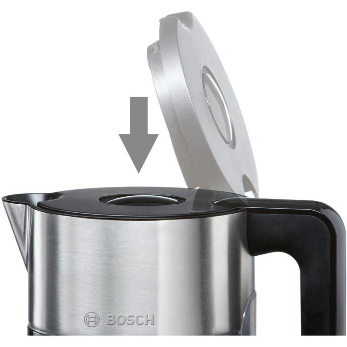 Bosch Styline TWK8613P, 1,5 L, 2400 W, Mit Temperatureinstellung, Schwarz, Wasserkocher 2 Bosch Styline TWK8613P, 1,5 L, 2400 W, Mit Temperatureinstellung, Schwarz, Wasserkocher – Bild 2